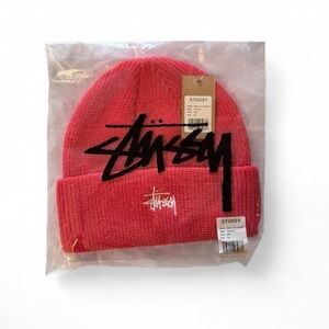 Stussy Red Beanie